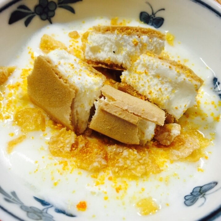 チーズアイスモナカとコーンフレークのヨーグルト レシピ 作り方 By たかまさ 楽天レシピ